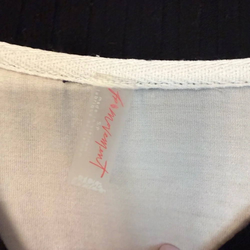 FP Movement At Bat Layer by Free People Black and White Top - Picture 5 of 7